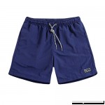 Men's Shorts Casual Classic Fit Drawstring Summer Beach Shorts with Elastic Waist Casual Classic Fit Short Dark Blue B07NQL31Q4